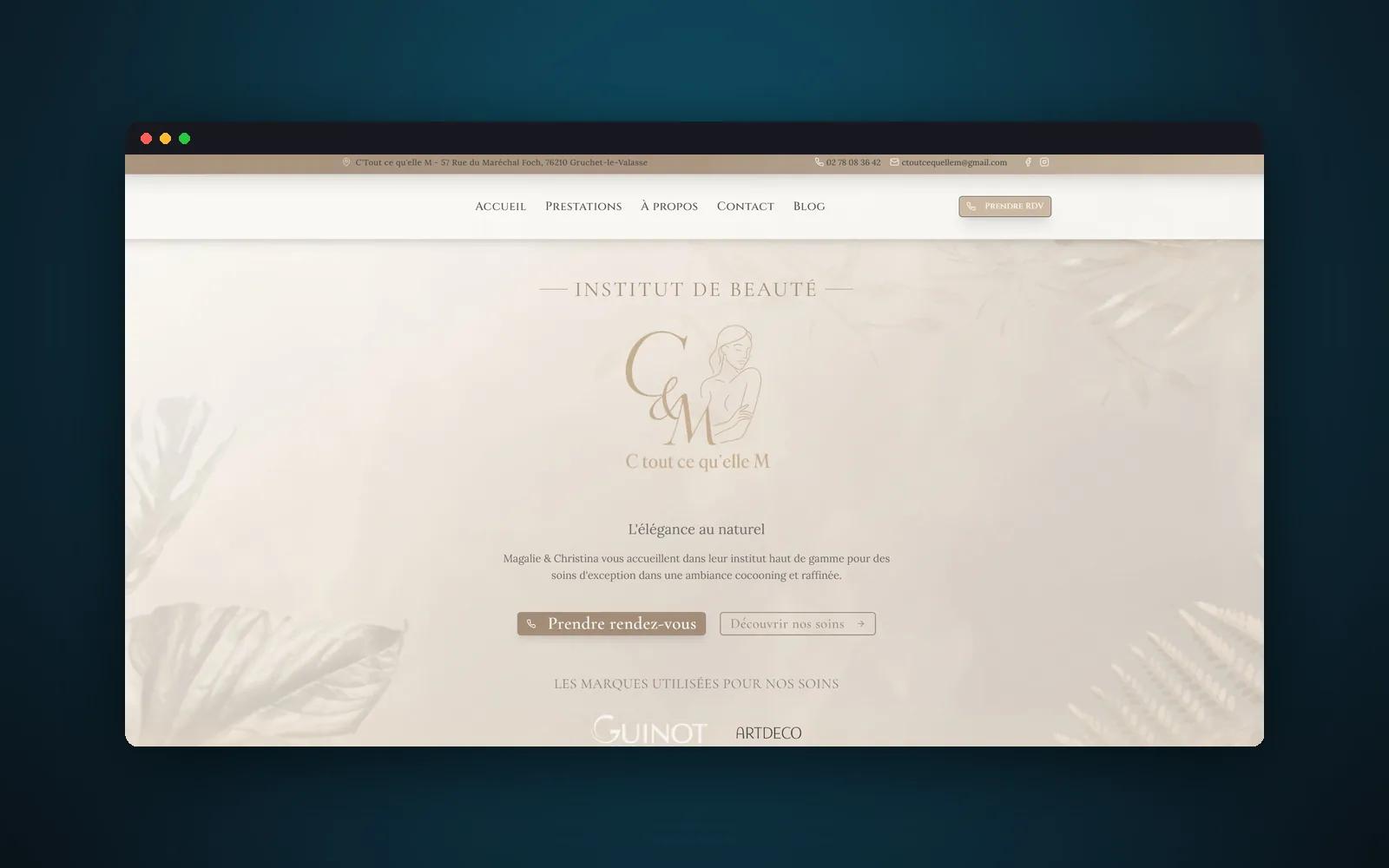 Site C tout ce qu'elle M — institut de beauté